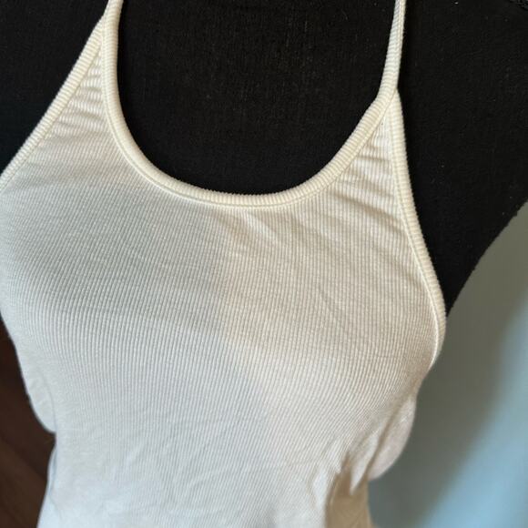 Princess Polly Ribbed Halter Dress – White Bodycon - Picture 4 of 7